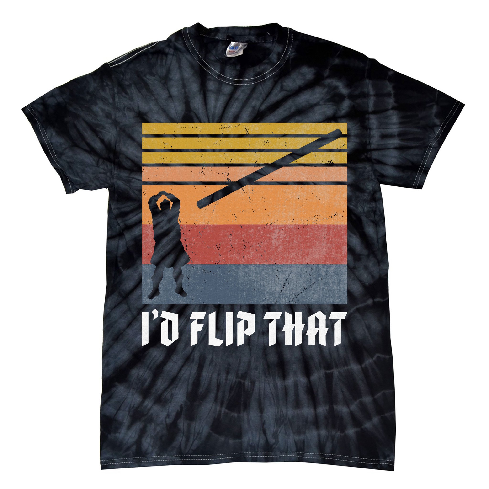 Highland Games Caber Toss Heavy Athlete Gifts Scottish Kilt Tie-Dye T-Shirt