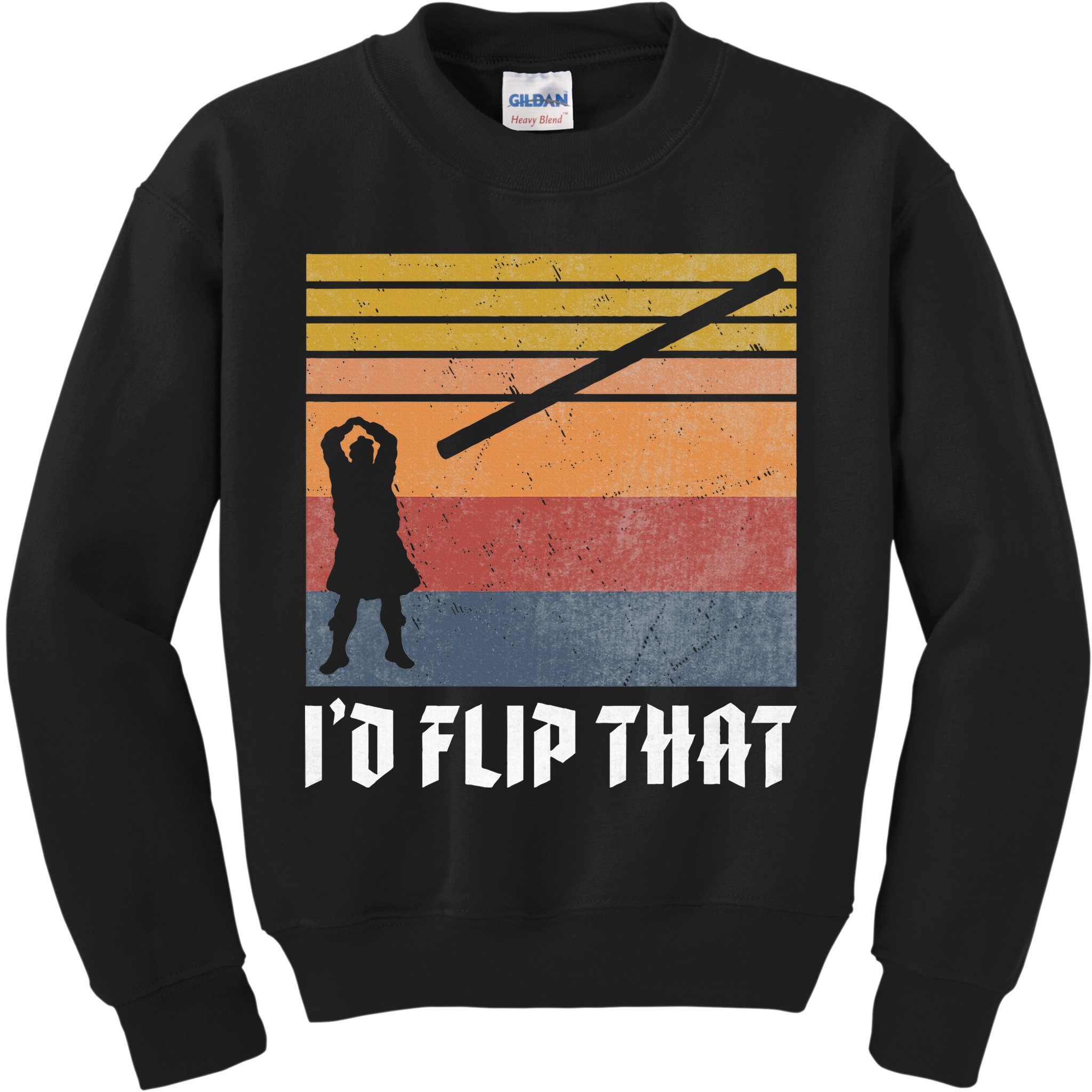 Highland Games Caber Toss Heavy Athlete Gifts Scottish Kilt Kids Sweatshirt