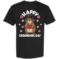 Happy Groundhog Day Punxsutawney Phil Garment-Dyed Heavyweight T-Shirt