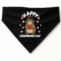 Happy Groundhog Day Punxsutawney Phil USA-Made Doggie Bandana