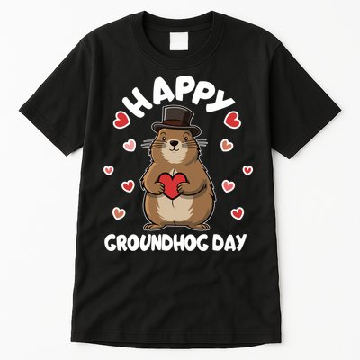Happy Groundhog Day Punxsutawney Phil Tall T-Shirt