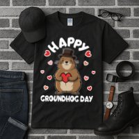 Happy Groundhog Day Punxsutawney Phil Tall T-Shirt