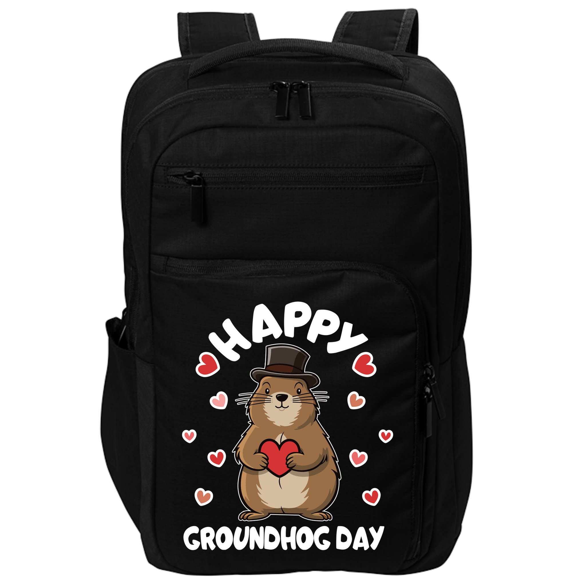 Happy Groundhog Day Punxsutawney Phil Impact Tech Backpack