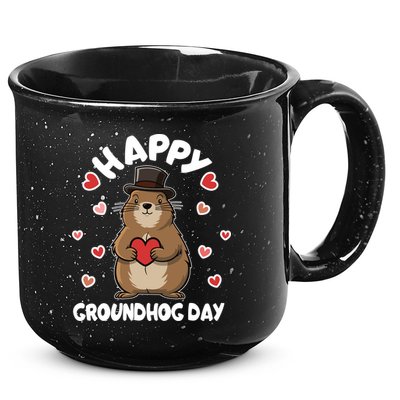 Happy Groundhog Day Punxsutawney Phil 15oz Campfire Ceramic Mug