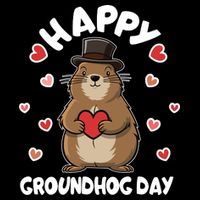 Happy Groundhog Day Punxsutawney Phil 16 in Basic Backpack