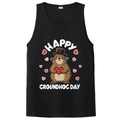 Happy Groundhog Day Punxsutawney Phil PosiCharge Competitor Tank