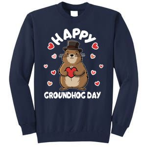 Happy Groundhog Day Punxsutawney Phil Tall Sweatshirt