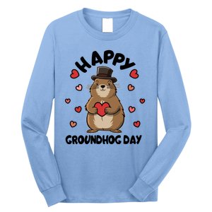 Happy Groundhog Day Punxsutawney Phil Long Sleeve Shirt