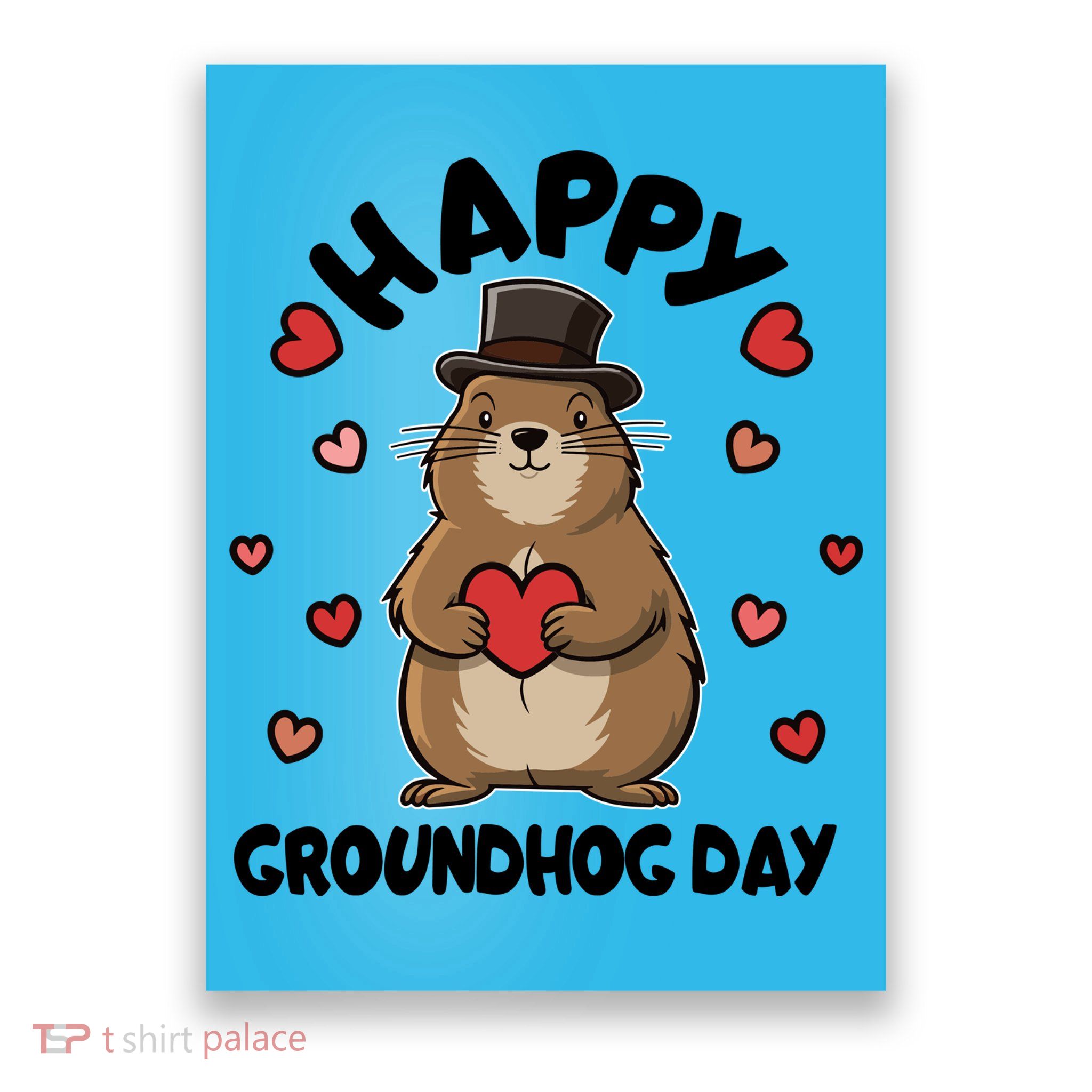 Happy Groundhog Day Punxsutawney Phil Poster