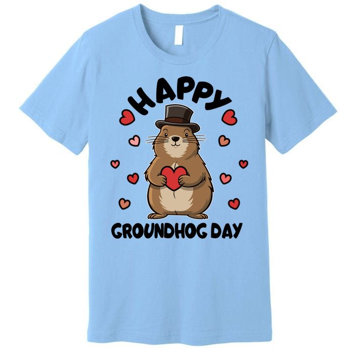 Happy Groundhog Day Punxsutawney Phil Premium T-Shirt