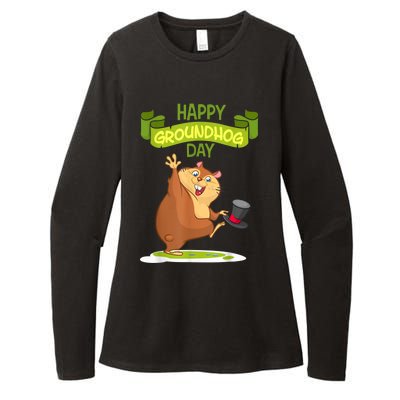 Happy Groundhog Day Funny Groundhog Day Womens CVC Long Sleeve Shirt