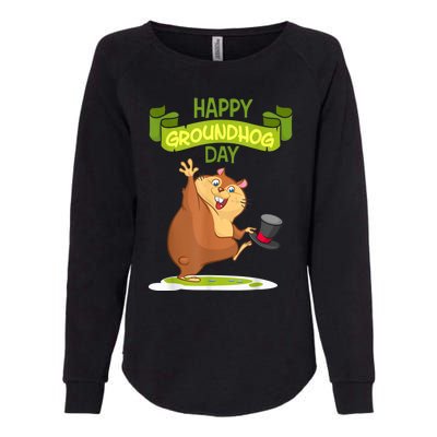 Happy Groundhog Day Funny Groundhog Day Womens California Wash Sweatshirt