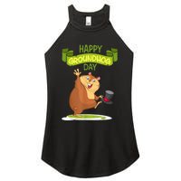 Happy Groundhog Day Funny Groundhog Day Women's Perfect Tri Rocker Tank