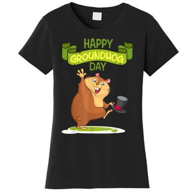 Happy Groundhog Day Funny Groundhog Day Women's T-Shirt