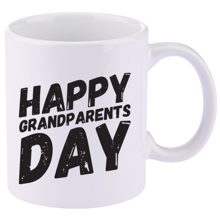 Happy Grandparents Day Gift And Present For All 11oz C Handle Ceramic Mug