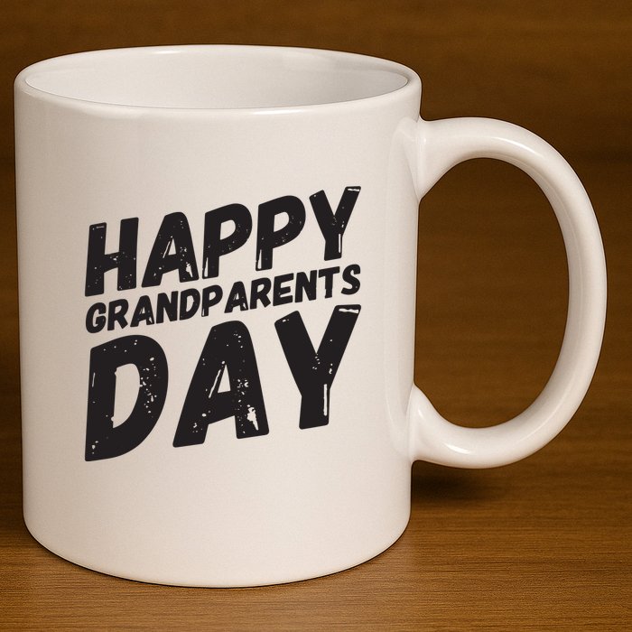 Happy Grandparents Day Gift And Present For All 11oz C Handle Ceramic Mug