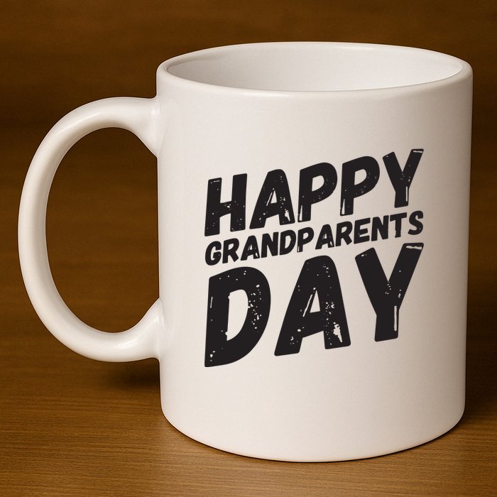 Happy Grandparents Day Gift And Present For All 11oz C Handle Ceramic Mug