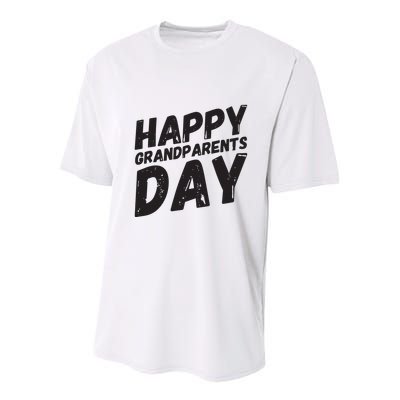 Happy Grandparents Day Gift And Present For All Youth Performance Sprint T-Shirt