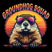 Happy Groundhog Day 2025 Funny Groundhog Squad Gift Zip Tote Bag
