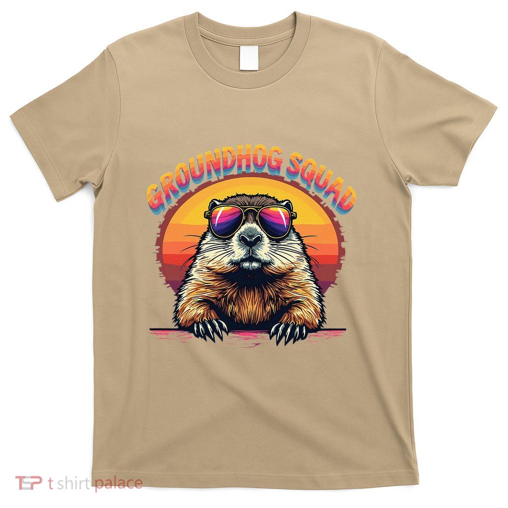 Happy Groundhog Day 2025 Funny Groundhog Squad Gift T-Shirt