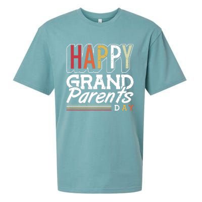 Happy Grandparents Day Grandparents Day Sueded Cloud Jersey T-Shirt