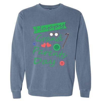 HAPPY GRANDPARENTS DAY T Garment-Dyed Sweatshirt