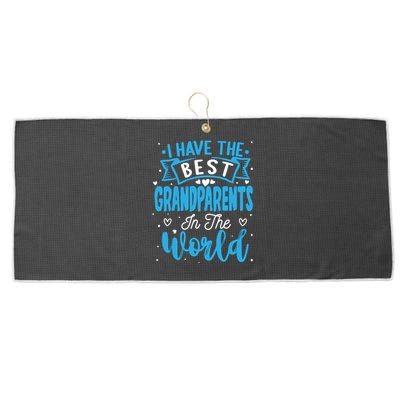 Happy Grandparents Day Funny Grandparents Day Large Microfiber Waffle Golf Towel