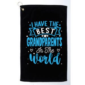 Happy Grandparents Day Funny Grandparents Day Platinum Collection Golf Towel