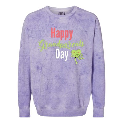 Happy Grandparents Day Colorblast Crewneck Sweatshirt