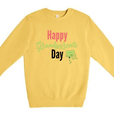 Happy Grandparents Day Premium Crewneck Sweatshirt