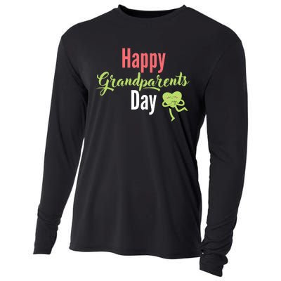 Happy Grandparents Day Cooling Performance Long Sleeve Crew