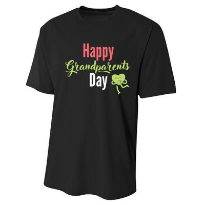 Happy Grandparents Day Performance Sprint T-Shirt