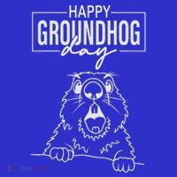 Happy Groundhog Day Womens T-Shirt