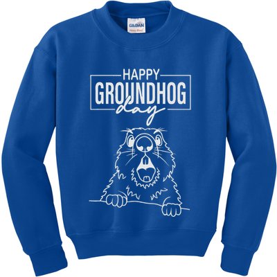 Happy Groundhog Day Kids Sweatshirt