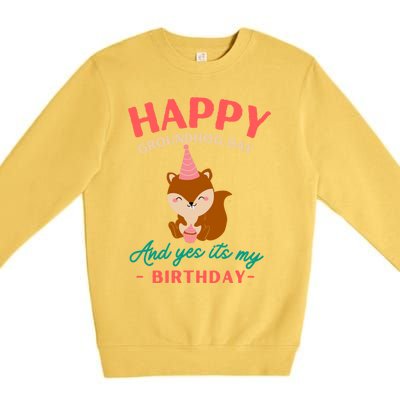 Happy Groundhog Day Birthday Groundhog Lovers Gift Premium Crewneck Sweatshirt