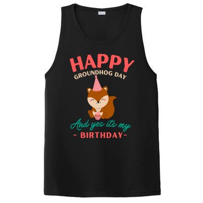 Happy Groundhog Day Birthday Groundhog Lovers Gift PosiCharge Competitor Tank