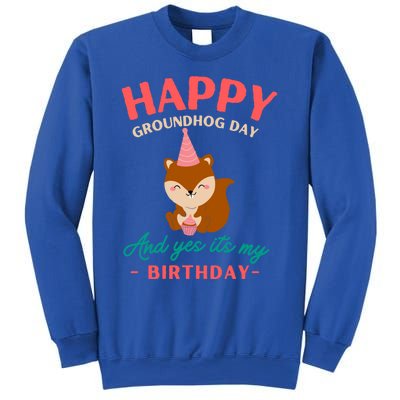 Happy Groundhog Day Birthday Groundhog Lovers Gift Sweatshirt