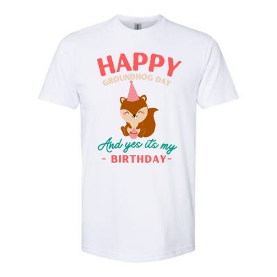 Happy Groundhog Day Birthday Groundhog Lovers Gift Softstyle CVC T-Shirt