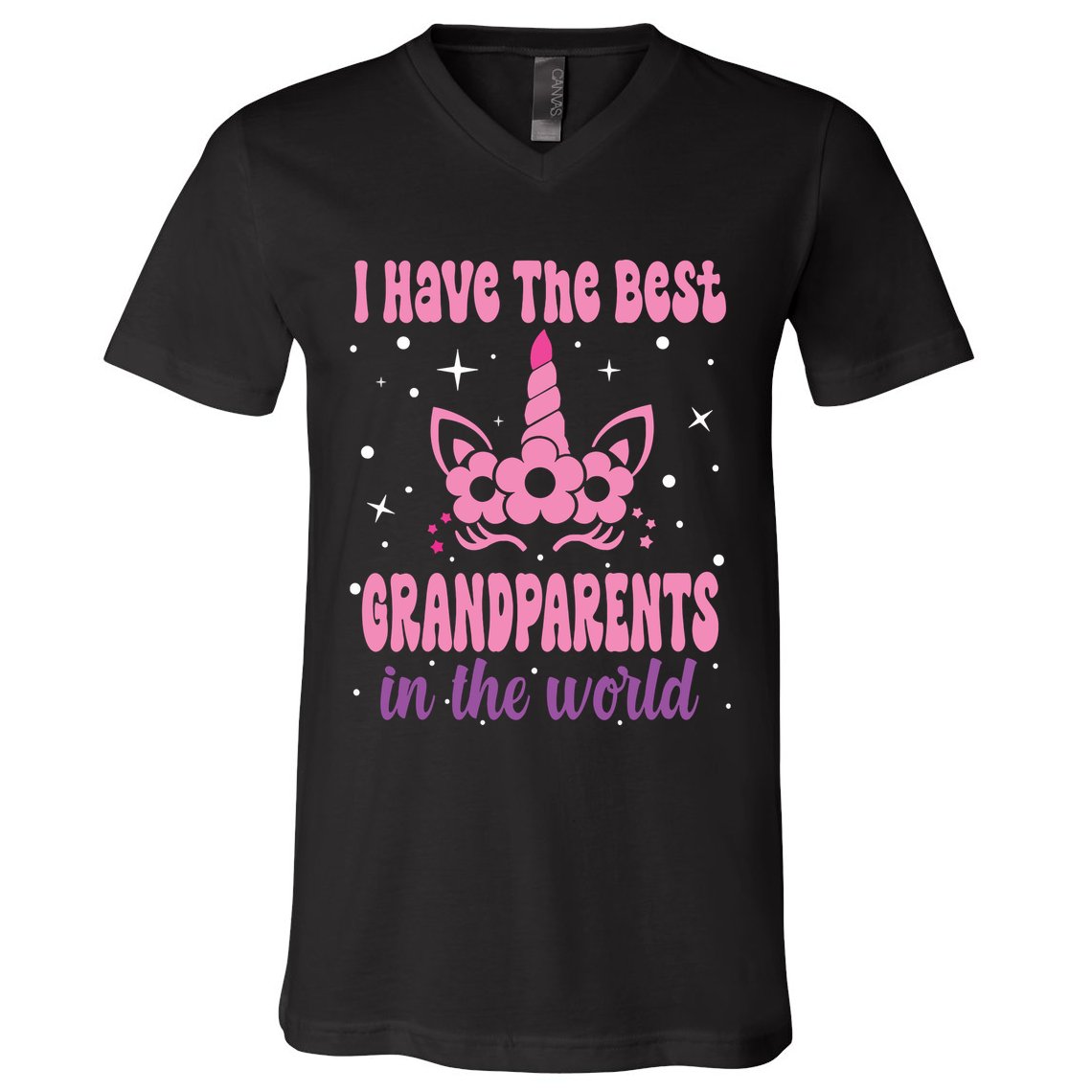 Happy Grandparents Day Funny Grandparents Day V-Neck T-Shirt