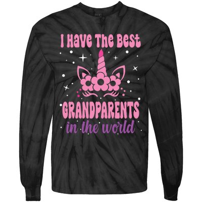 Happy Grandparents Day Funny Grandparents Day Tie-Dye Long Sleeve Shirt