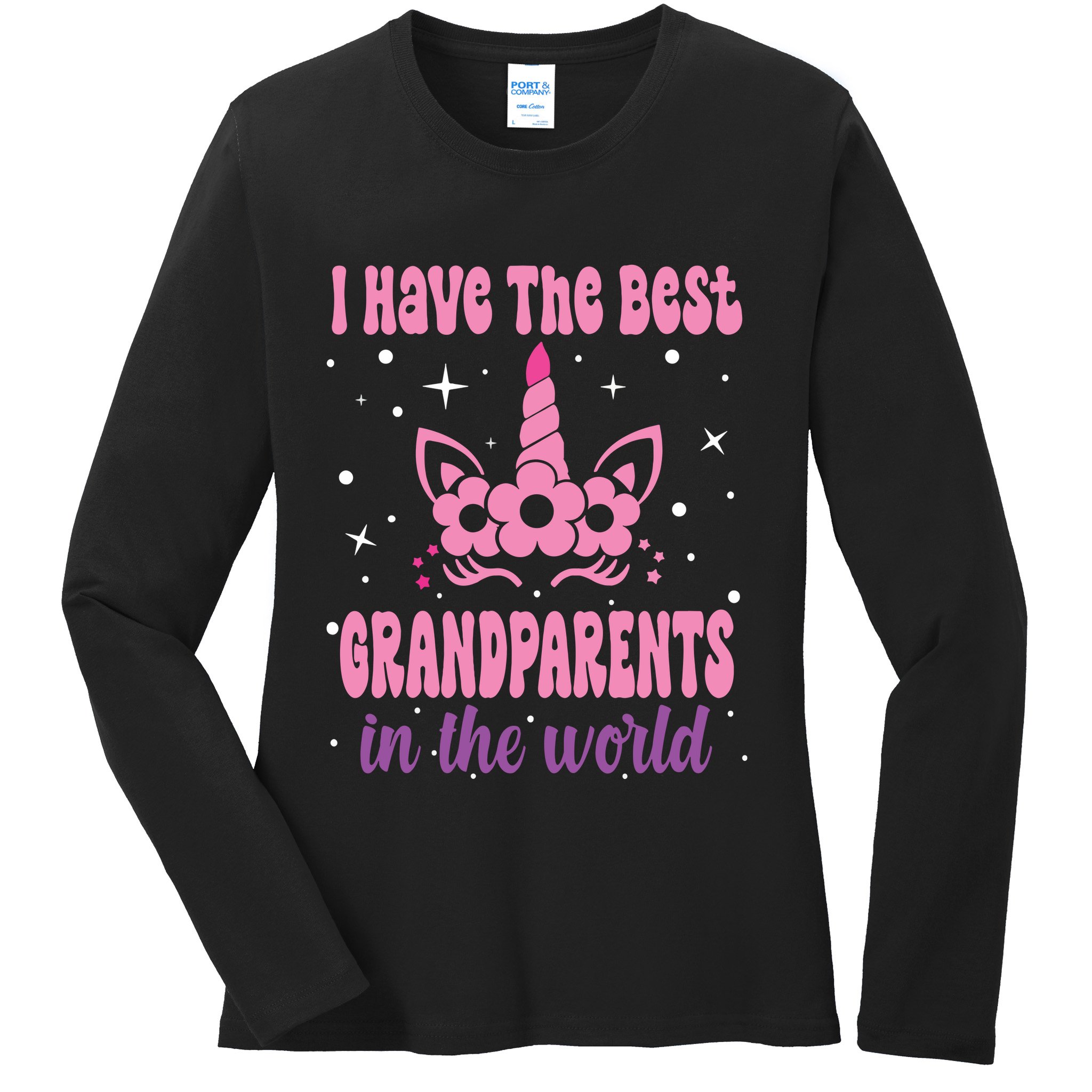 Happy Grandparents Day Funny Grandparents Day Ladies Long Sleeve Shirt