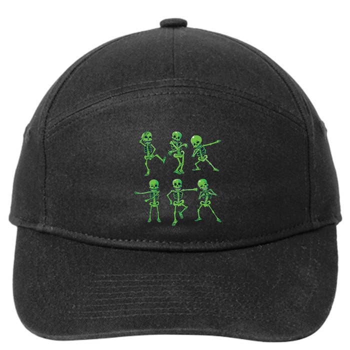 Halloween Girl Dancing Skeletons Dance Challenge 7-Panel Snapback Hat