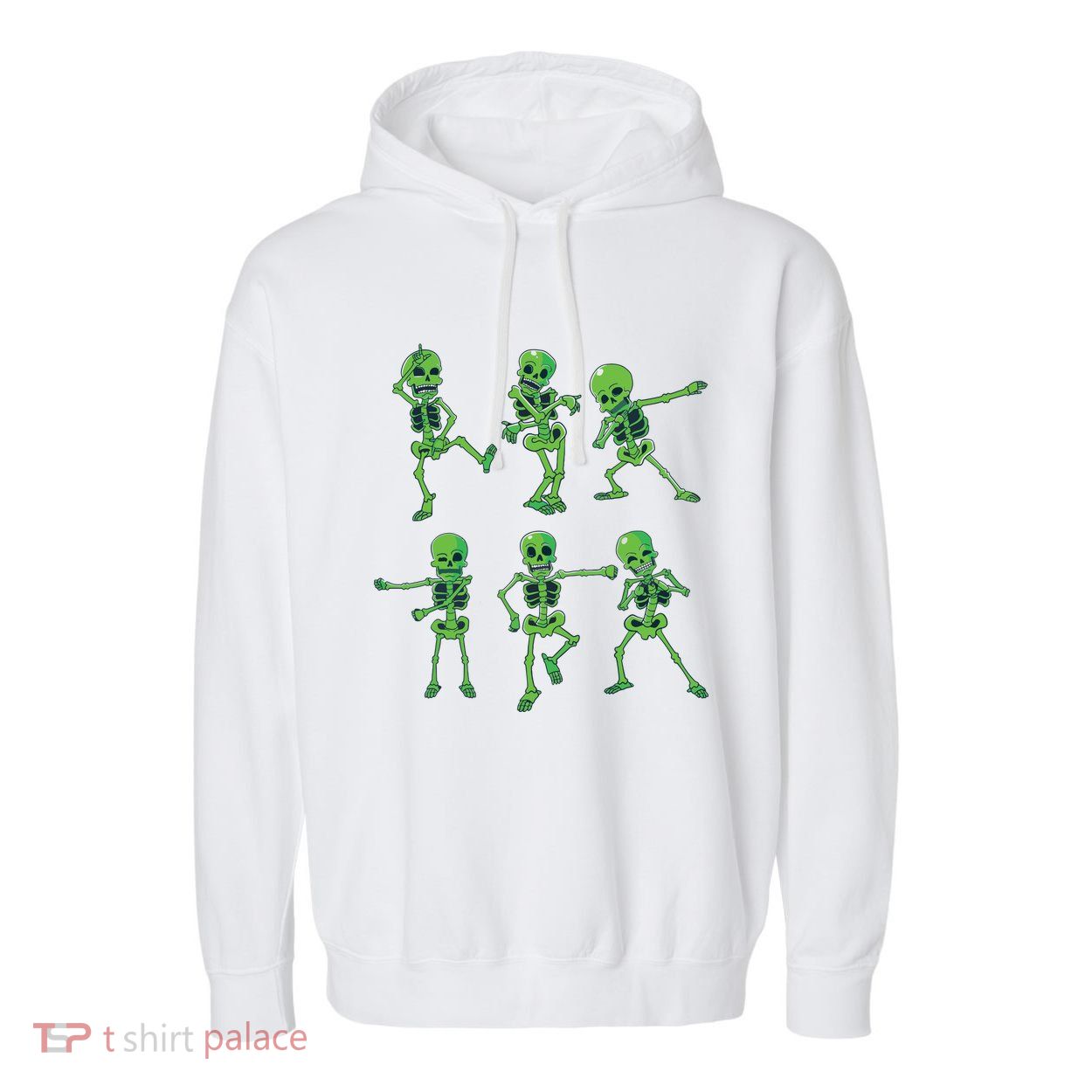Halloween Girl Dancing Skeletons Dance Challenge Garment-Dyed Fleece Hoodie