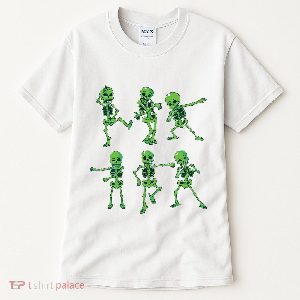 Halloween Girl Dancing Skeletons Dance Challenge Tall T-Shirt