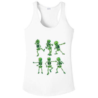 Halloween Girl Dancing Skeletons Dance Challenge Ladies PosiCharge Competitor Racerback Tank