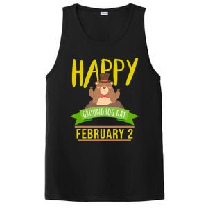 Happy Groundhog Day Respect The Groundhog Gift PosiCharge Competitor Tank