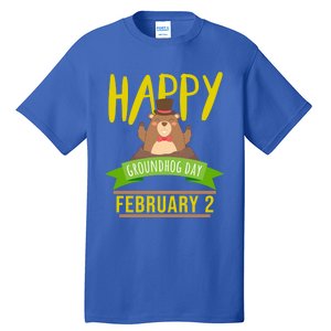 Happy Groundhog Day Respect The Groundhog Gift Tall T-Shirt