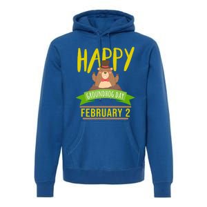 Happy Groundhog Day Respect The Groundhog Gift Premium Hoodie