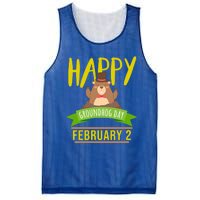 Happy Groundhog Day Respect The Groundhog Gift Mesh Reversible Basketball Jersey Tank