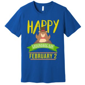 Happy Groundhog Day Respect The Groundhog Gift Premium T-Shirt